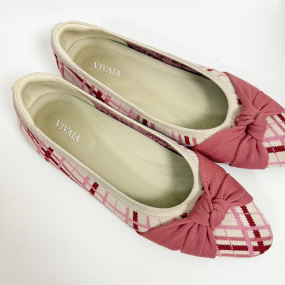 Vivaia Almond Toe Knotted Multi Colored Flats Size 40 - Picture 2 of 6